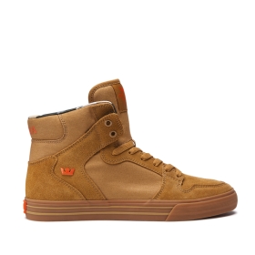 Supra VAIDER Høye Sneakers Herre Tan/Lt Gum | NO-99162